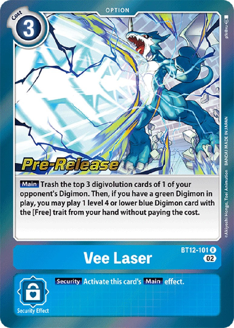 Vee Laser [BT12-101] [Across Time Pre-Release Cards] | Cracking-Singles