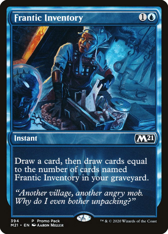 Frantic Inventory (Promo Pack) [Core Set 2021 Promos] | Cracking-Singles
