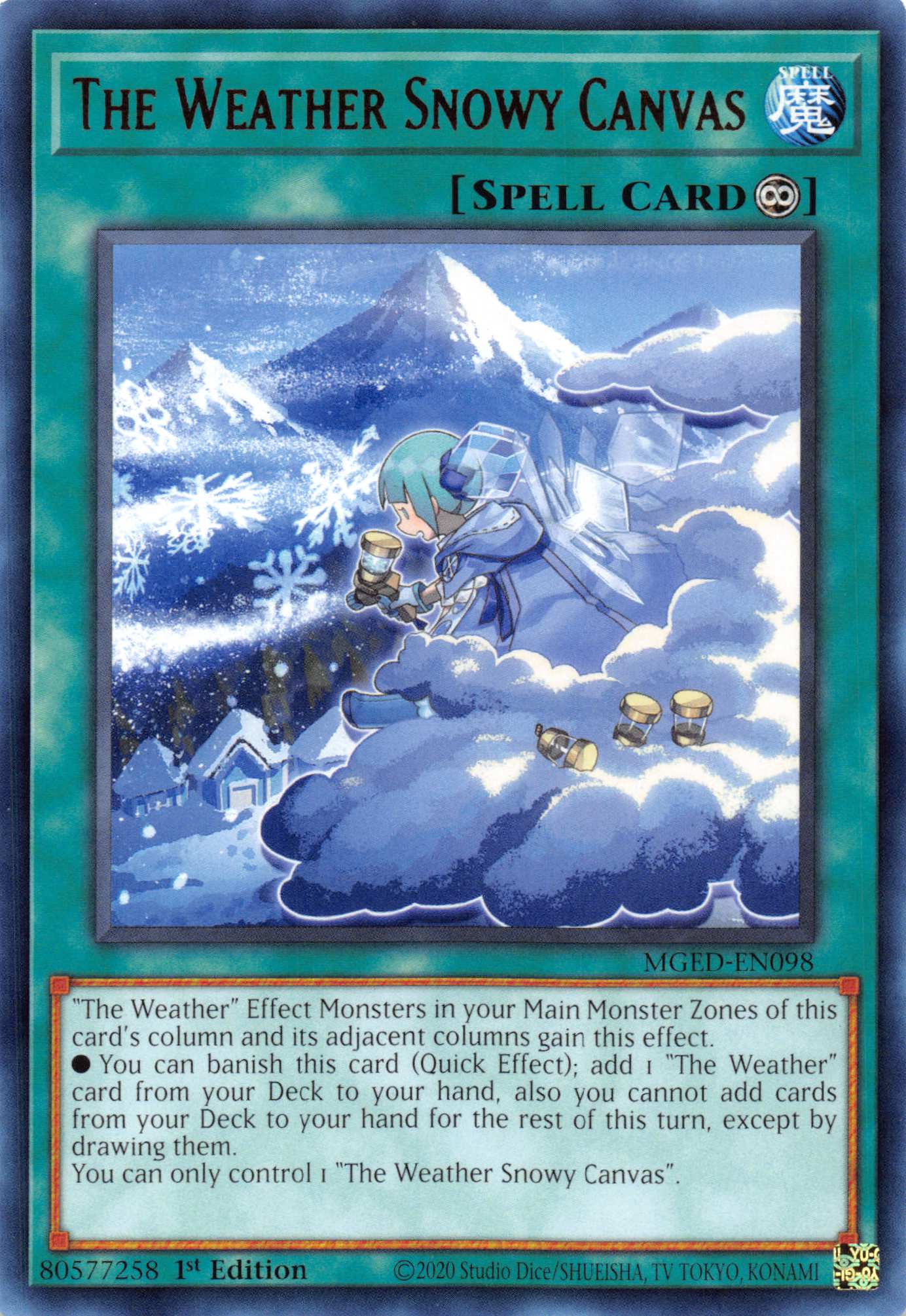 The Weather Snowy Canvas [MGED-EN098] Rare | Cracking-Singles