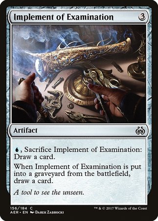 Implement of Examination [Aether Revolt] | Cracking-Singles