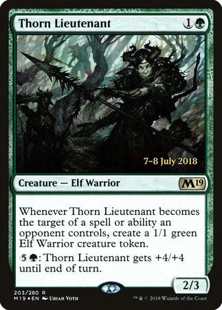 Thorn Lieutenant [Core Set 2019 Prerelease Promos] | Cracking-Singles