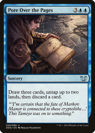 Pore Over the Pages [Duel Decks: Blessed vs. Cursed] | Cracking-Singles