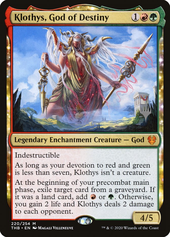 Klothys, God of Destiny (Promo Pack) [Theros Beyond Death Promos] | Cracking-Singles