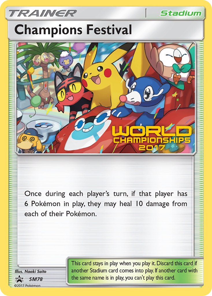 Champions Festival (SM78) (2017 Quarter Finalist) [Sun & Moon: Black Star Promos] | Cracking-Singles