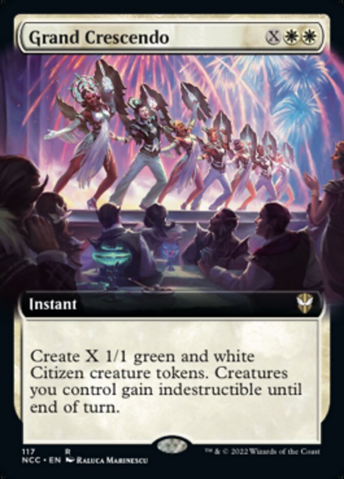 Grand Crescendo (Extended Art) [Streets of New Capenna Commander] | Cracking-Singles