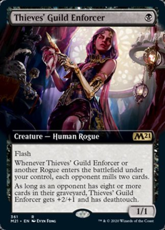 Thieves' Guild Enforcer (Extended Art) [Core Set 2021] | Cracking-Singles