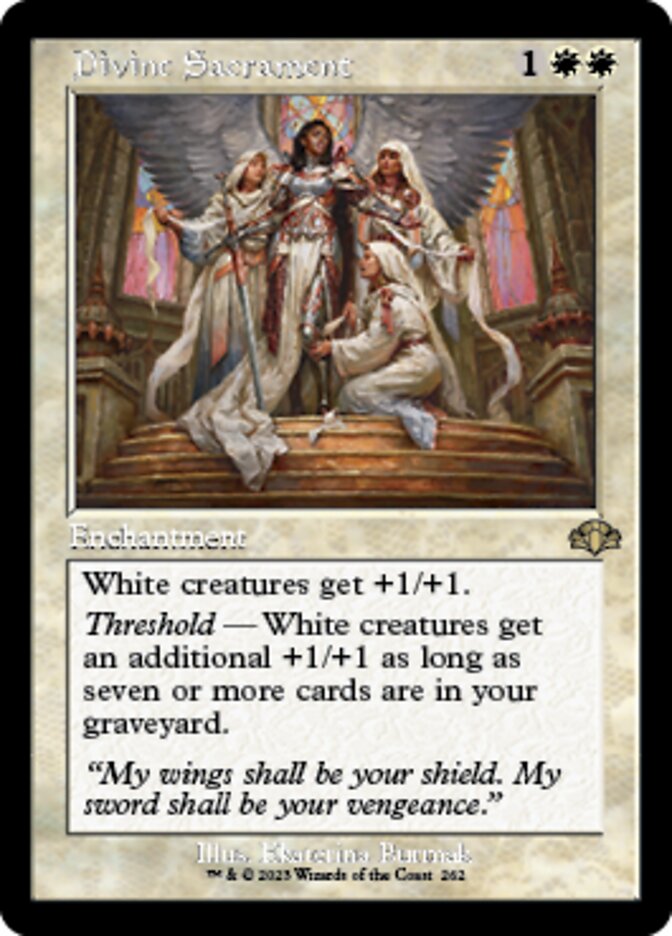Divine Sacrament (Retro) [Dominaria Remastered] | Cracking-Singles