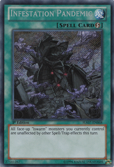 Infestation Pandemic [HA07-EN068] Secret Rare | Cracking-Singles