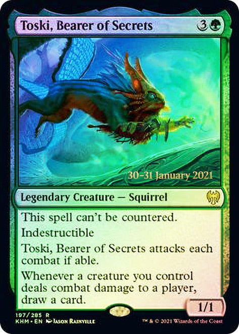Toski, Bearer of Secrets  [Kaldheim Prerelease Promos] | Cracking-Singles
