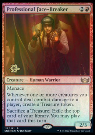 Professional Face-Breaker [Streets of New Capenna Prerelease Promos] | Cracking-Singles