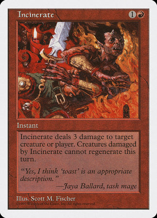 Incinerate [Fifth Edition] | Cracking-Singles
