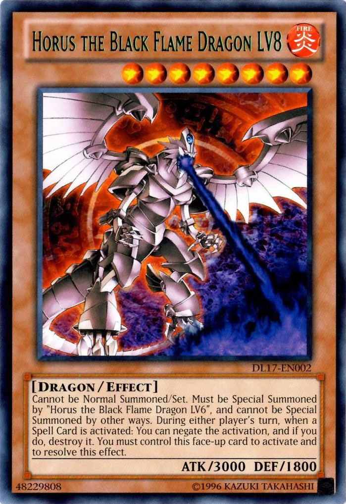 Horus the Black Flame Dragon LV8 (Green) [DL17-EN002] Rare | Cracking-Singles