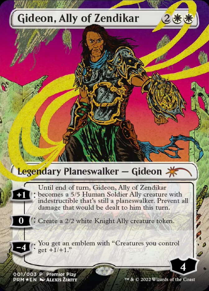 Gideon, Ally of Zendikar (Borderless) [Regional Championship Qualifiers 2022] | Cracking-Singles
