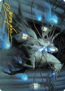 Patrician Geist Art Card (Gold-Stamped Signature) [Innistrad: Midnight Hunt Art Series] | Cracking-Singles