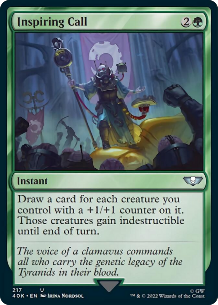 Inspiring Call (Surge Foil) [Universes Beyond: Warhammer 40,000] | Cracking-Singles