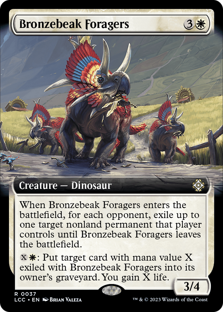Bronzebeak Foragers (Extended Art) [The Lost Caverns of Ixalan Commander] | Cracking-Singles