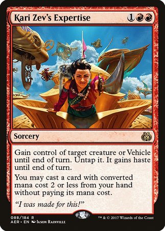 Kari Zev's Expertise [Aether Revolt] | Cracking-Singles