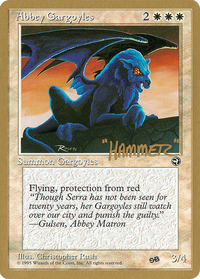 Abbey Gargoyles (Shawn "Hammer" Regnier) (SB) [Pro Tour Collector Set] | Cracking-Singles