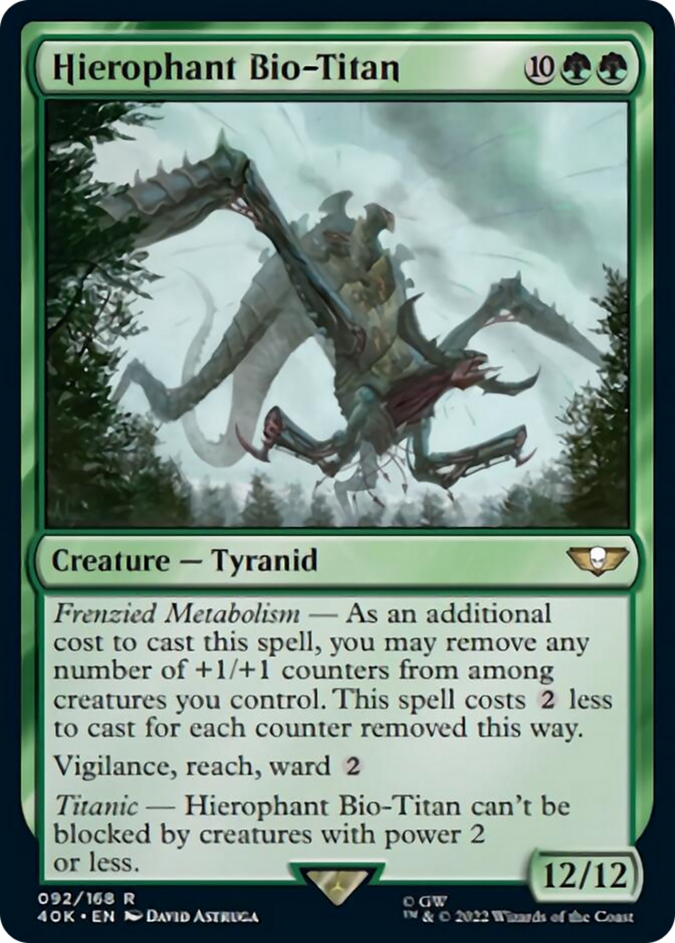 Hierophant Bio-Titan (Surge Foil) [Universes Beyond: Warhammer 40,000] | Cracking-Singles