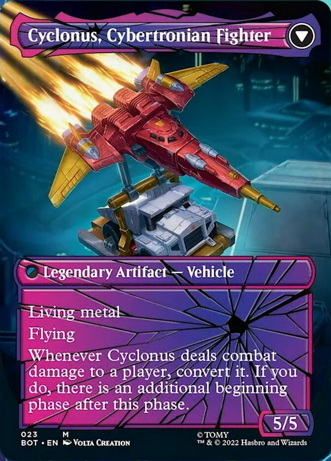 Cyclonus, the Saboteur // Cyclonus, Cybertronian Fighter (Shattered Glass) [Transformers] | Cracking-Singles
