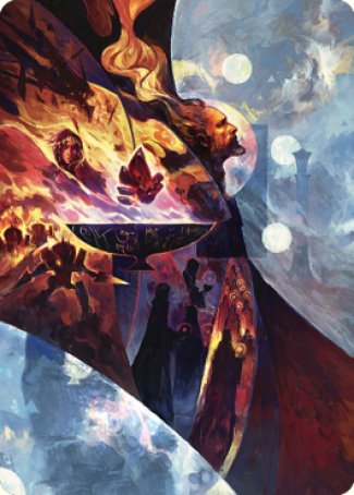 Urza's Command Art Card [The Brothers' War Art Series] | Cracking-Singles
