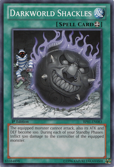 Darkworld Shackles [BP01-EN083] Common | Cracking-Singles