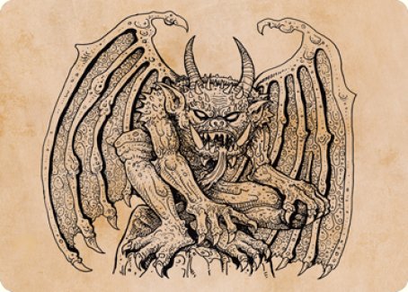 Cloister Gargoyle (Showcase) Art Card [Dungeons & Dragons: Adventures in the Forgotten Realms Art Series] | Cracking-Singles