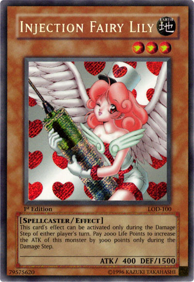 Injection Fairy Lily [LOD-100] Secret Rare | Cracking-Singles