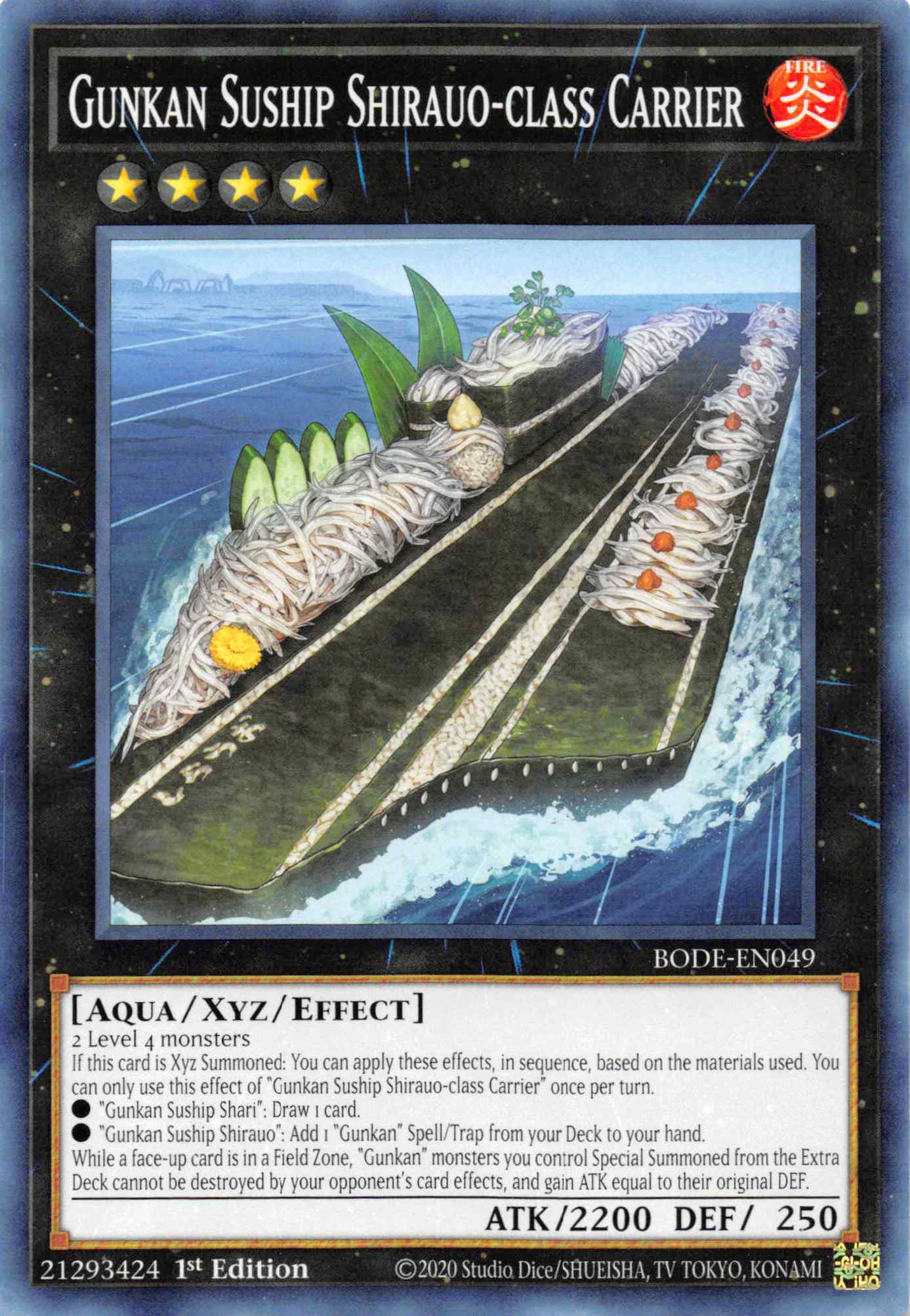 Gunkan Suship Shirauo-class Carrier [BODE-EN049] Common | Cracking-Singles