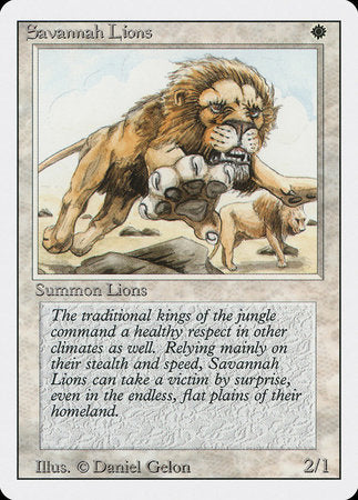 Savannah Lions [Revised Edition] | Cracking-Singles