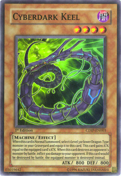 Cyberdark Keel [CDIP-EN003] Super Rare | Cracking-Singles