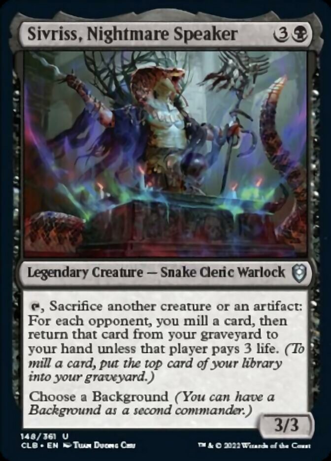 Sivriss, Nightmare Speaker [Commander Legends: Battle for Baldur's Gate] | Cracking-Singles