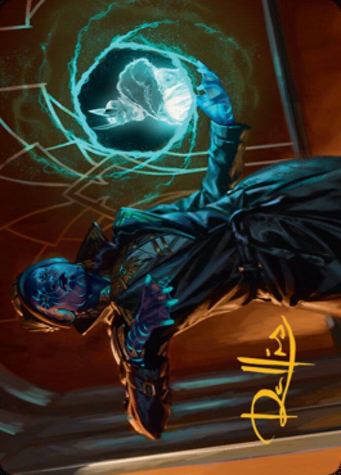 Kamiz, Obscura Oculus Art Card (Gold-Stamped Signature) [Streets of New Capenna Art Series] | Cracking-Singles