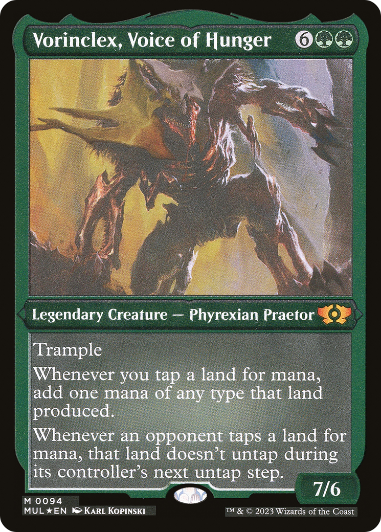 Vorinclex, Voice of Hunger (Foil Etched) [Multiverse Legends] | Cracking-Singles
