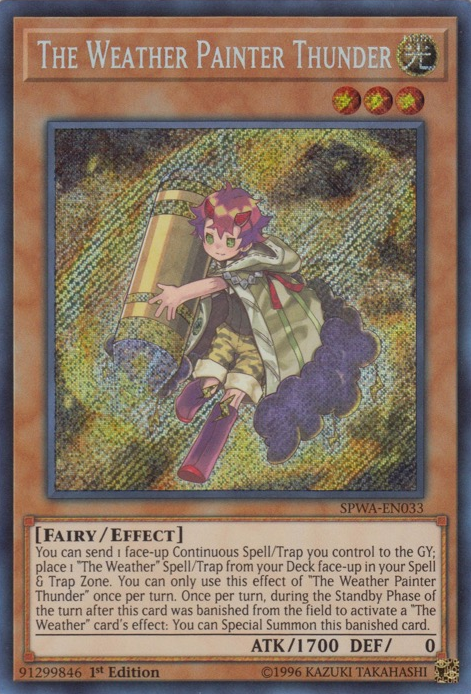 The Weather Painter Thunder [SPWA-EN033] Secret Rare | Cracking-Singles
