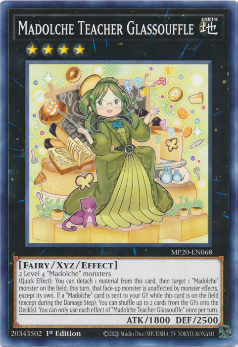 Madolche Teacher Glassouffle [MP20-EN068] Common | Cracking-Singles