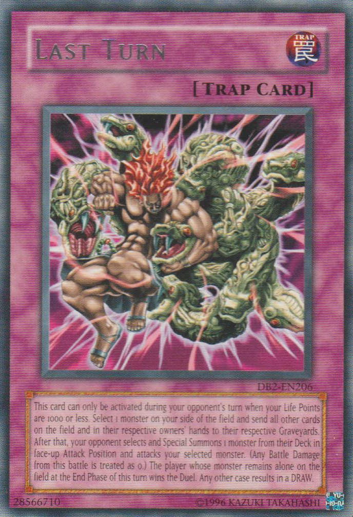 Last Turn [DB2-EN206] Rare | Cracking-Singles