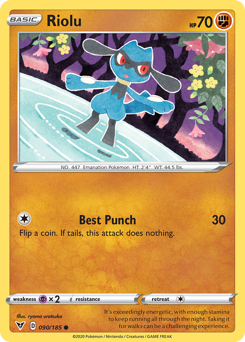 Riolu (090/185) [Sword & Shield: Vivid Voltage] | Cracking-Singles