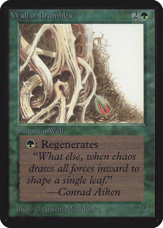 Wall of Brambles [Limited Edition Alpha] | Cracking-Singles