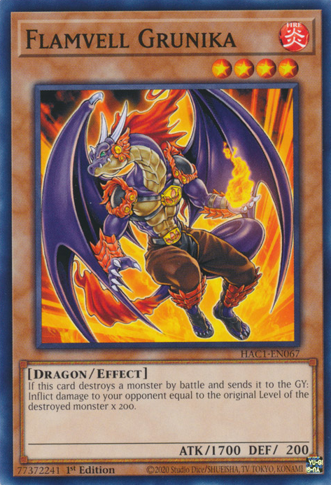 Flamvell Grunika [HAC1-EN067] Common | Cracking-Singles