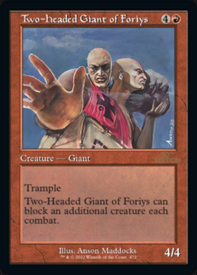 Two-Headed Giant of Foriys (Retro) [30th Anniversary Edition] | Cracking-Singles
