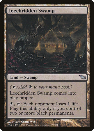 Leechridden Swamp [Shadowmoor] | Cracking-Singles