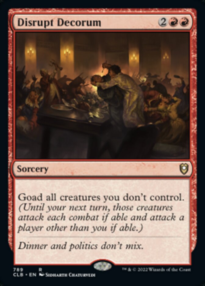 Disrupt Decorum [Commander Legends: Battle for Baldur's Gate] | Cracking-Singles