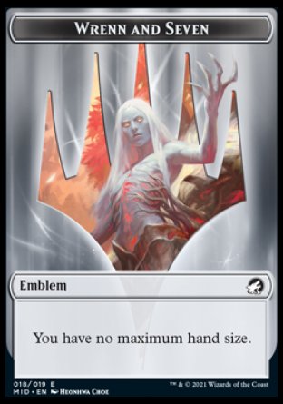 Wrenn and Seven Emblem [Innistrad: Midnight Hunt Tokens] | Cracking-Singles