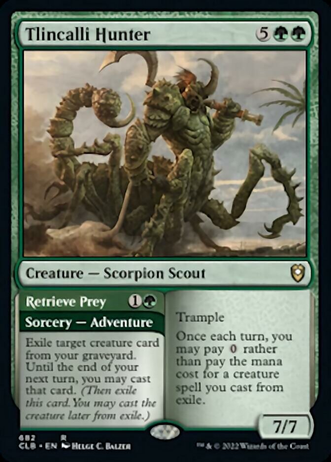 Tlincalli Hunter // Retrieve Prey [Commander Legends: Battle for Baldur's Gate] | Cracking-Singles