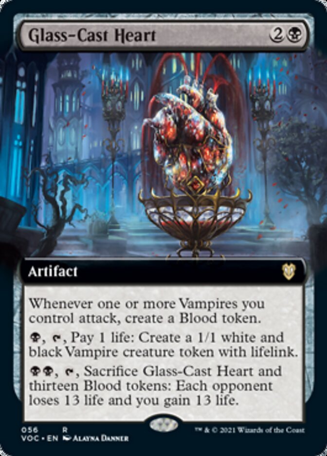Glass-Cast Heart (Extended) [Innistrad: Crimson Vow Commander] | Cracking-Singles