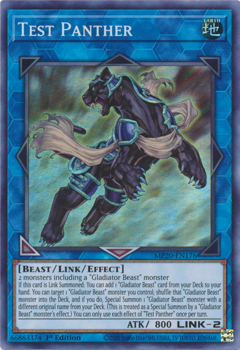 Test Panther [MP20-EN176] Super Rare | Cracking-Singles