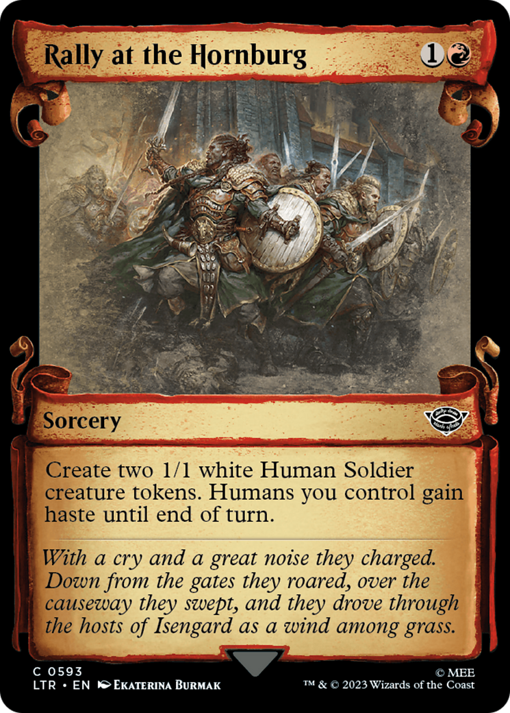 Rally at the Hornburg [The Lord of the Rings: Tales of Middle-Earth Showcase Scrolls] | Cracking-Singles