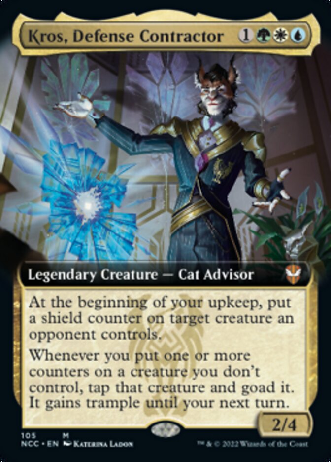 Kros, Defense Contractor (Extended Art) [Streets of New Capenna Commander] | Cracking-Singles