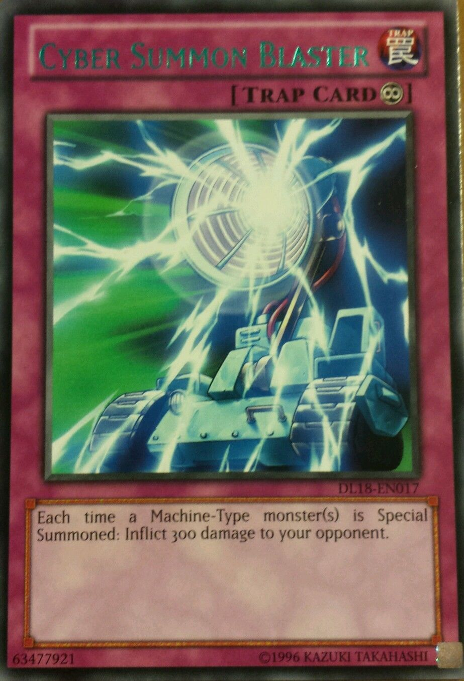 Cyber Summon Blaster (Green) [DL18-EN017] Rare | Cracking-Singles